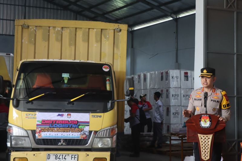 Polres Garut kawal ketat proses pendistribusian logistik Pilkada 2024