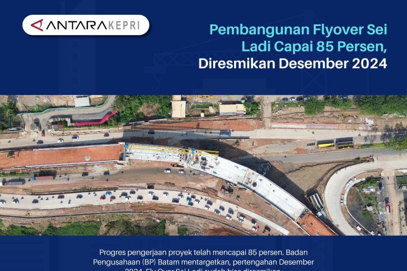 Capai 85 persen, Fly Over Sei Ladi masuk tahap pengerjaan struktur utama