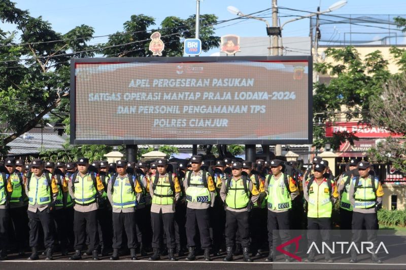 Polres Cianjur tempatkan dua personel awasi 10-15 TPS