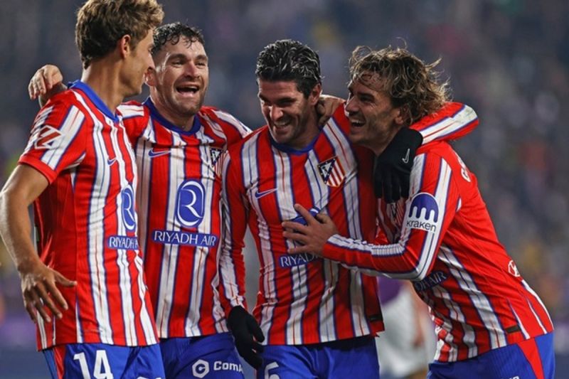 Atletico Madrid naik ke peringkat 2 setelah menang 5-0 lawan Valladolid