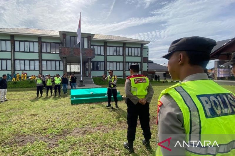 Polres Cianjur terjunkan 450 petugas amankan rekapitulasi kabupaten