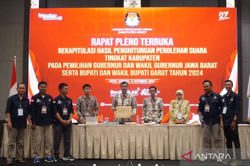 KPU Garut mulai rapat pleno rekapitulasi suara hasil Pilkada 2024