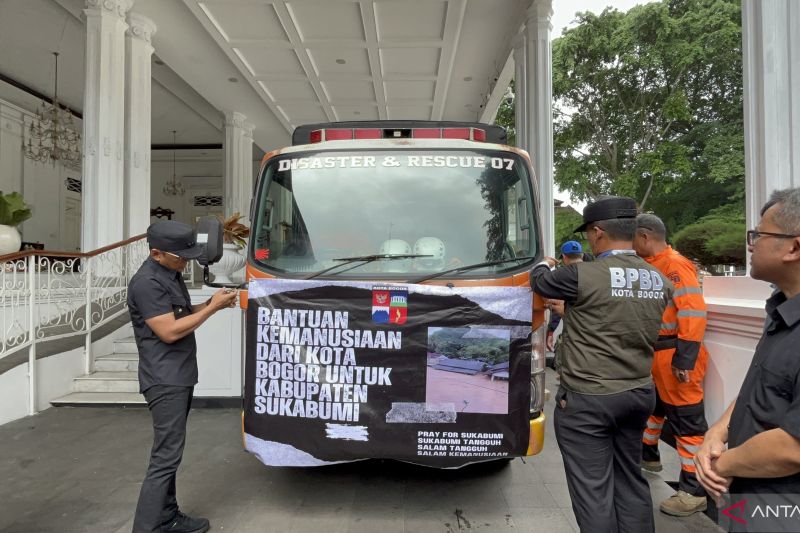 Pemkot Bogor menyalurkan bantuan untuk korban bencana Sukabumi