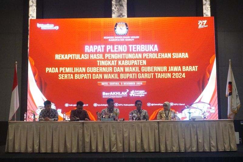 KPU tetapkan paslon Syakur-Putri unggul di Pilkada 2024 Garut