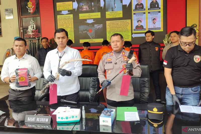 Polres Cianjur tangkap empat pelaku bentrokan satu orang tewas