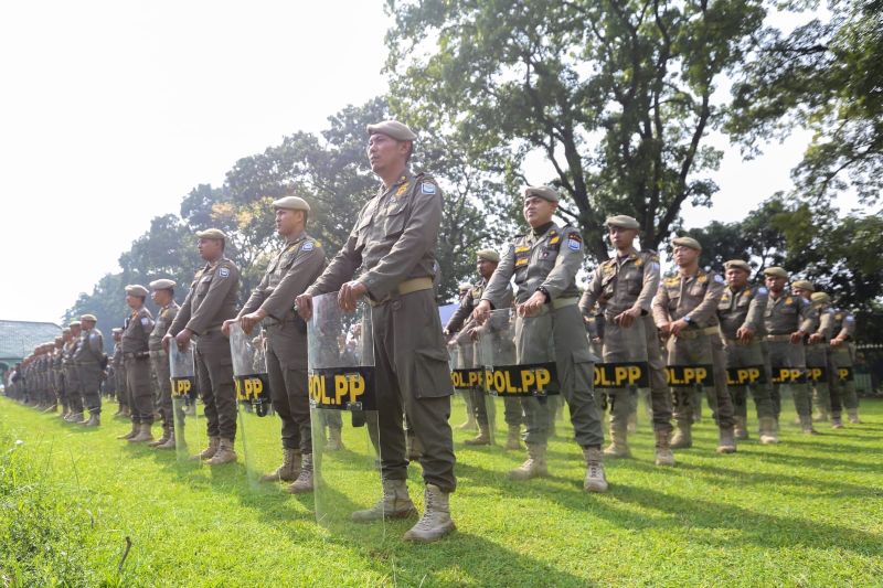 Satpol PP Kota Bandung menyiagakan 678 personel amankan libur akhir tahun