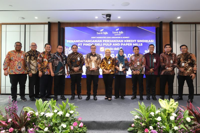 Bank bjb memimpin kredit sindikasi untuk PT Pindo Deli Pulp and Paper Mills