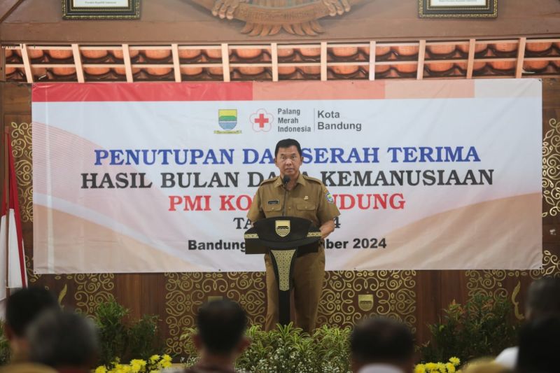 Pemkot Bandung mengumpulkan Rp1,9 miliar pada bulan dana PMI 2024