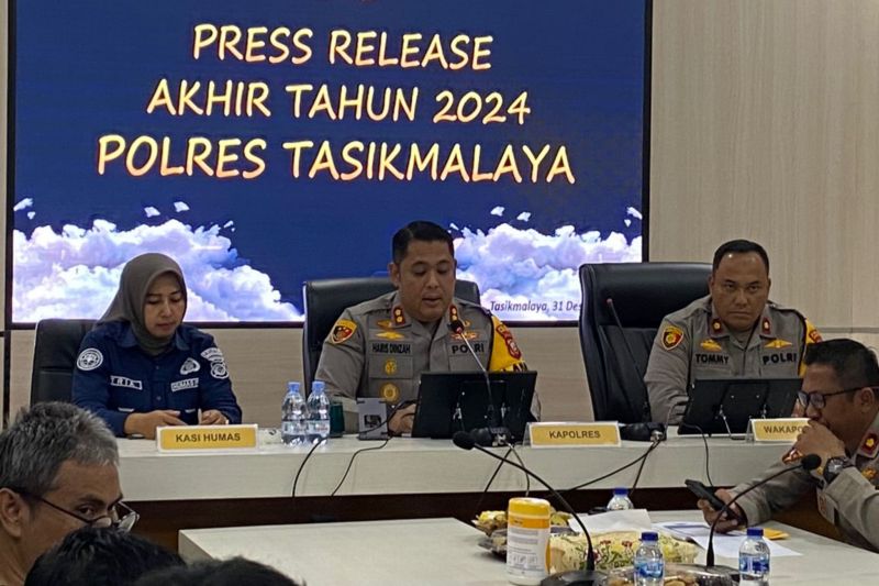 Polres Tasikmalaya: Kasus kriminalitas turun tahun 2024