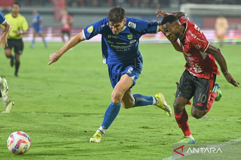 Klasemen Liga 1: Persib Bandung tutup putaran pertama di posisi puncak