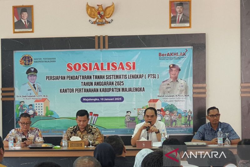 BPN Majalengka optimistis bisa menerbitkan 54.271 sertifikat PTSL 2025