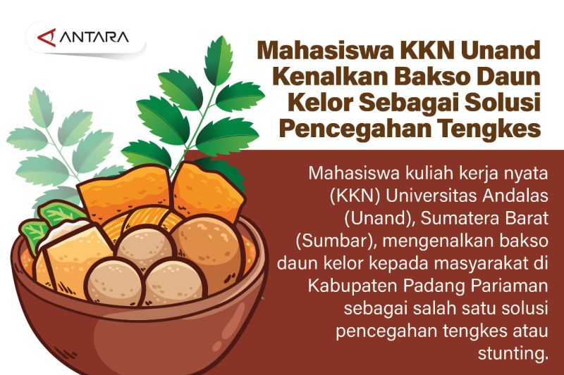 Mahasiswa KKN Unand kenalkan bakso daun kelor sebagai solusi pencegahan tengkes