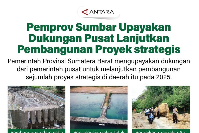Pemprov Sumbar upayakan dukungan pusat lanjutkan pembangunan proyek strategis