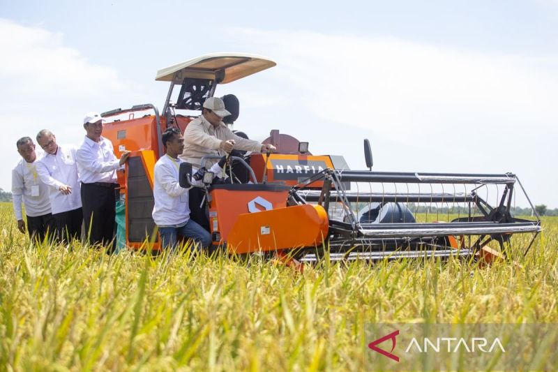 Prabowo says Indonesia achieves record rice reserves
