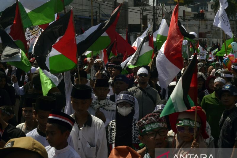 Aksi damai Lampung bersama Palestina