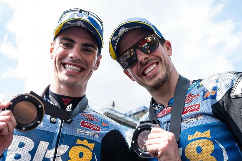 Dua pebalap Gresini Racing tampil memukau di Sprint Race MotoGP Prancis