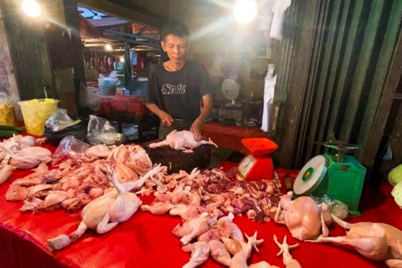Harga pangan hari ini: Bawang merah Rp38.835/kg, daging ayam Rp34.993/kg