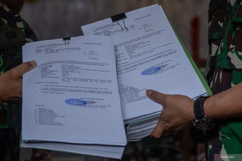 Pelimpahan berkas tersangka penembakan polisi di Lampung