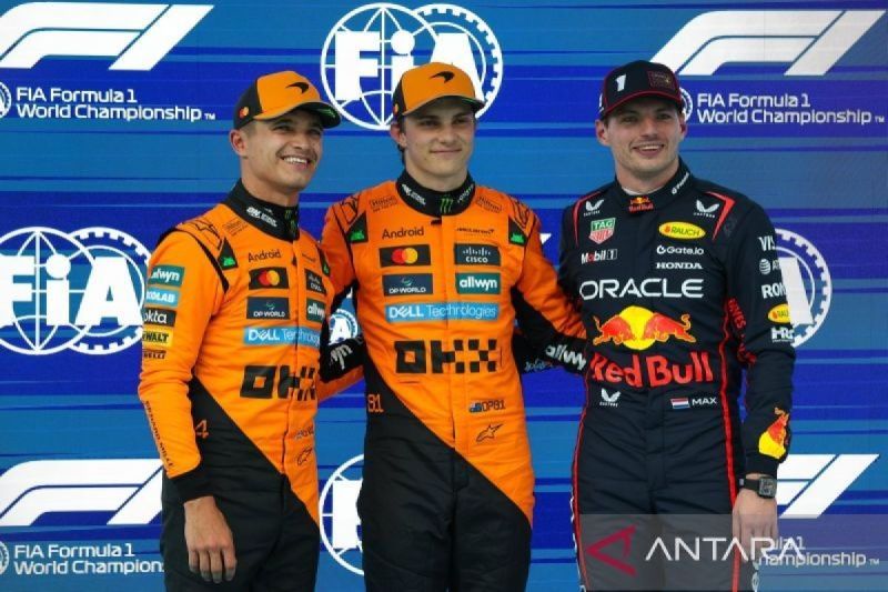 Klasemen sementara Formula 1: Pembalap McLaren Oscar Piastri nyaman di puncak klasemen