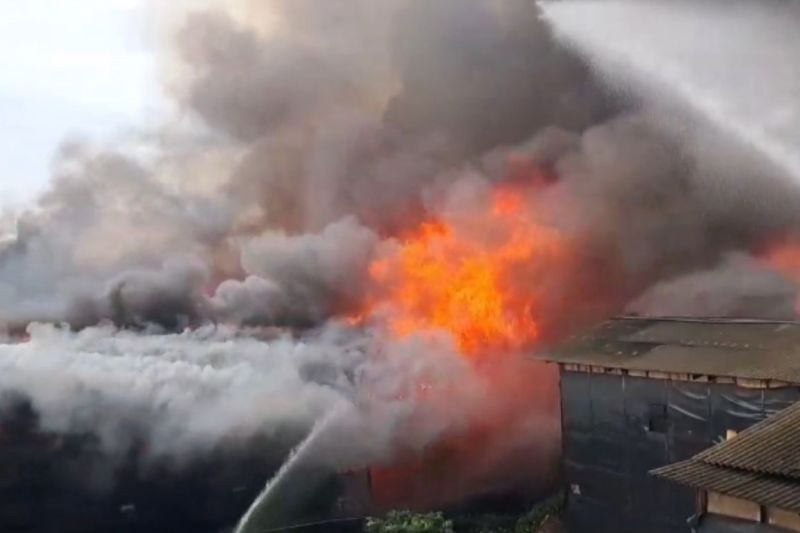Kebakaran di Kapuk Muara melalap bangunan di lahan tiga hektare