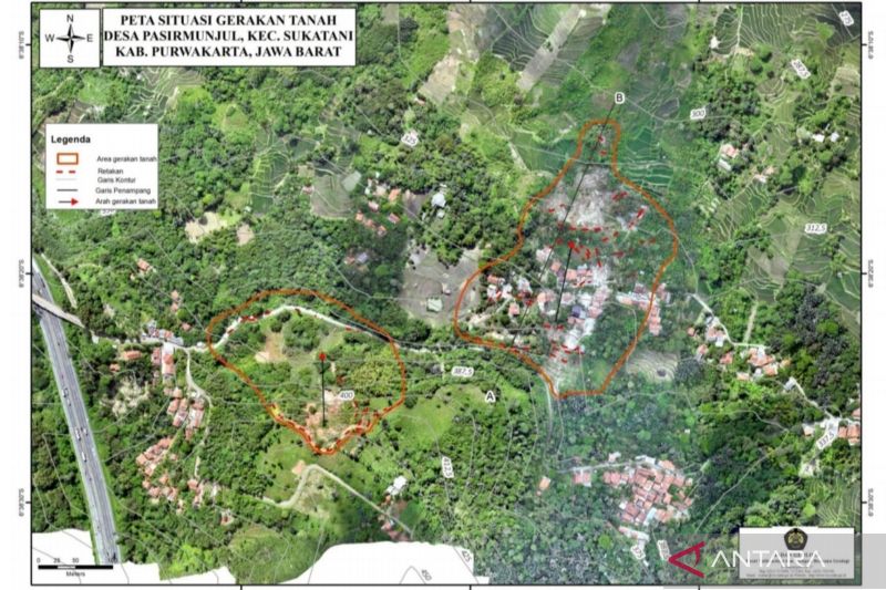 Geologi beberkan pemicu bencana satu kampung di Purwakarta dievakuasi