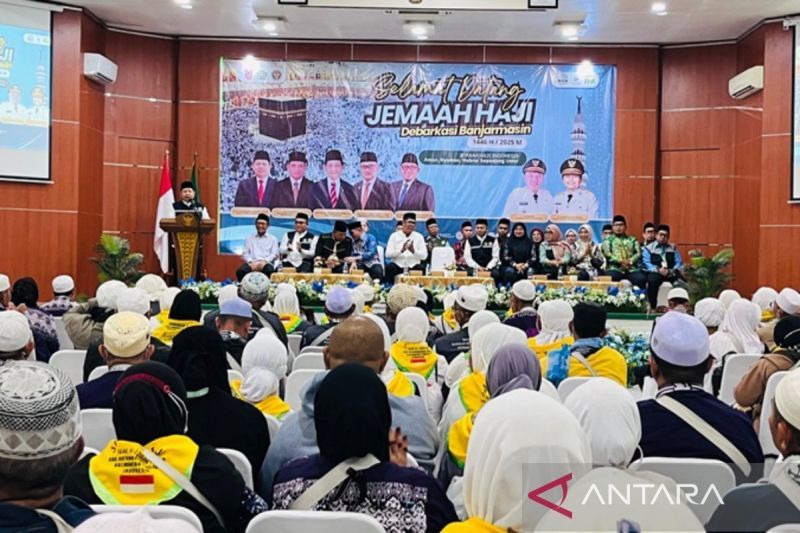 Kloter 06 Debarkasi Banjarmasin tutup fase pemulangan gelombang pertama dari Makkah