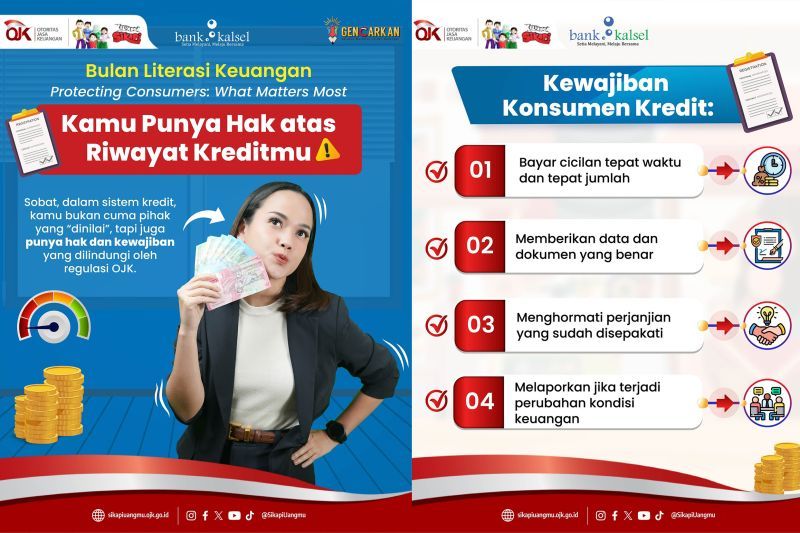 Bank Kalsel dan OJK gencarkan sosialisasi hak dan kewajiban konsumen