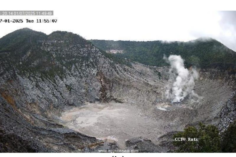 Gunung Tangkuban Perahu mengalami 130 kali gempa pada 1 Juli 2025