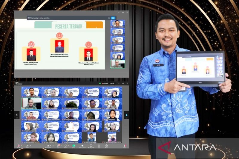 Pegawai Kemenkum Kalsel raih terbaik pertama pelatihan public speaking Badiklat Hukum