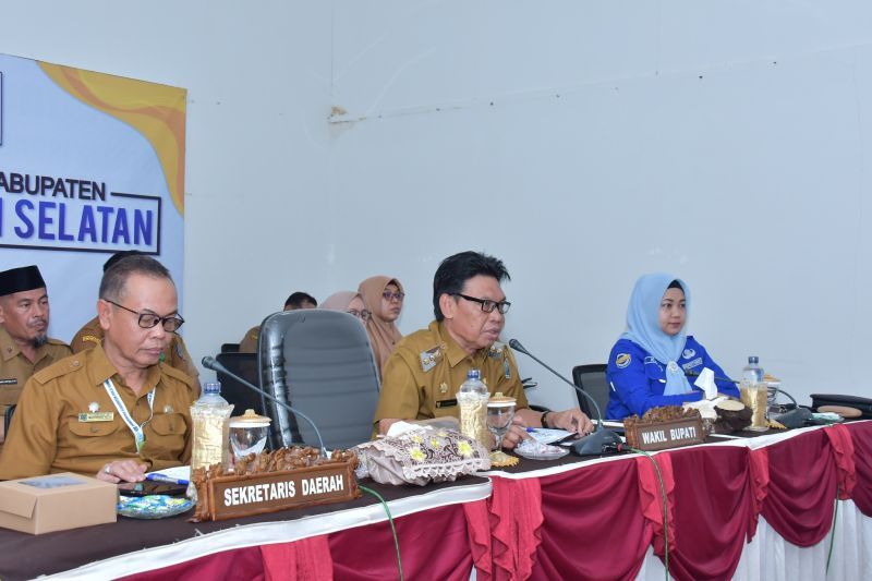 Wabup HSS ikuti koordinasi dan pemantauan tindak lanjut PBJ