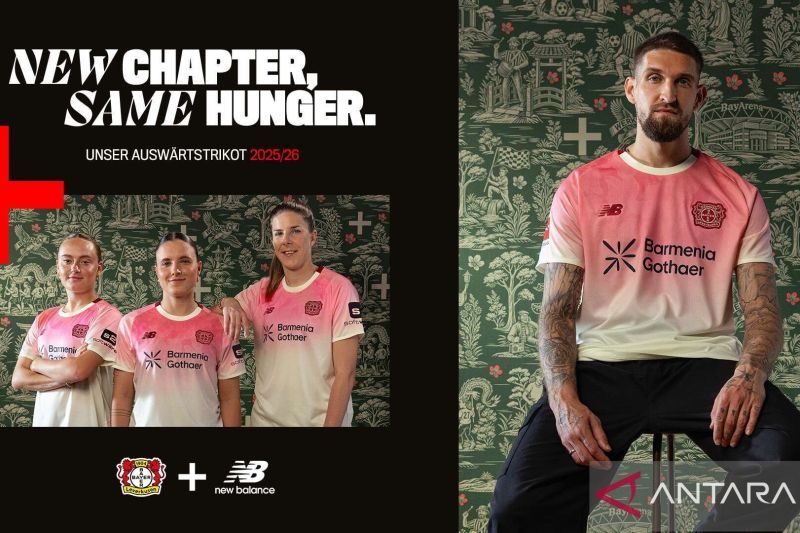Bayer Leverkusen merilis jersi tandang terinpirasi dari Kota Leverkusen