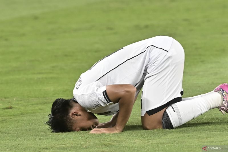 Babak pertama, Timnas U23 unggul 1-0  atas Filipina