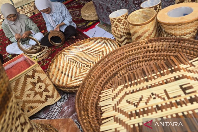 Kerajinan anyaman teduhu 