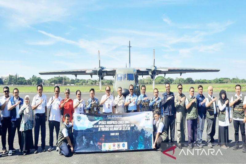 To prevent fires, BMKG conducts weather modification in South Kalimantan
