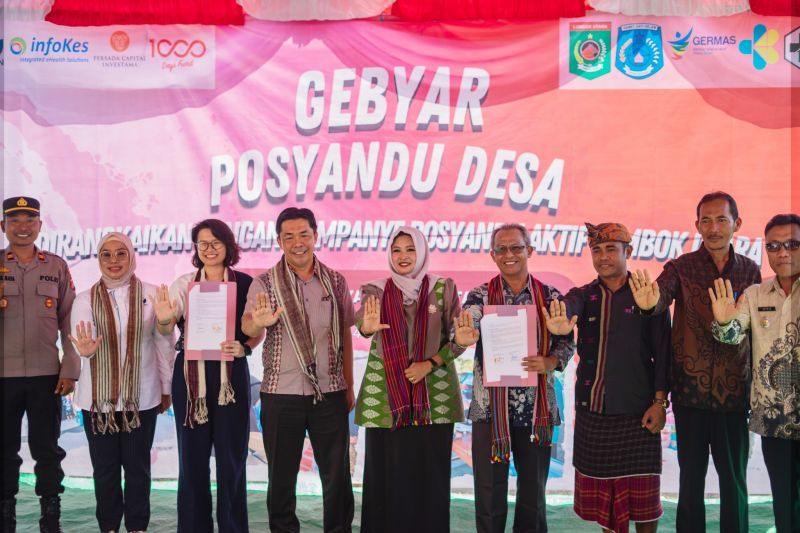 YABN turut berkontribusi di Gebyar Posyandu Desa di Lombok Utara