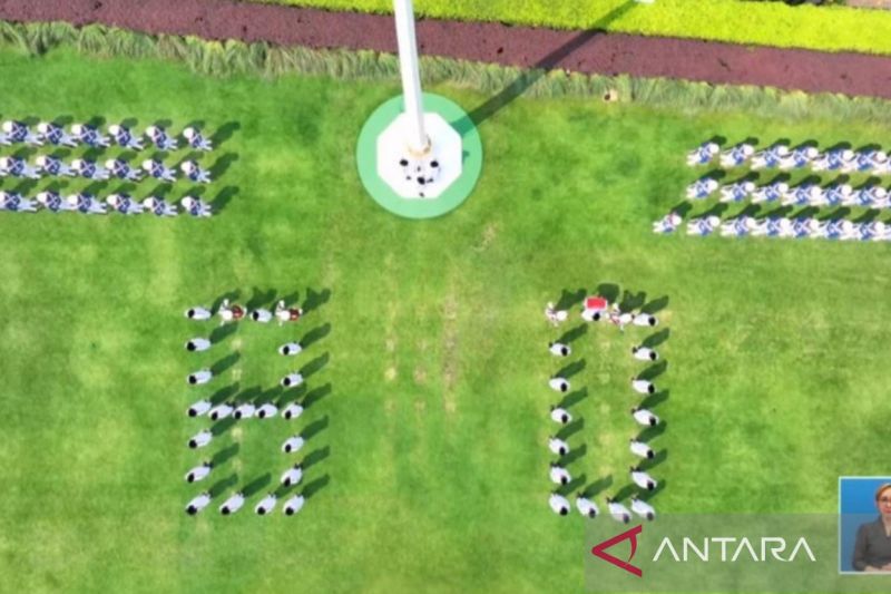 Paskibraka di Istana bentuk formasi 