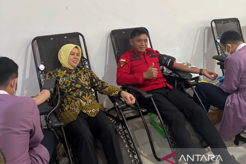 Kejari Cianjur gelar donor darah dalam rangka Hari Lahir Kejaksaan RI