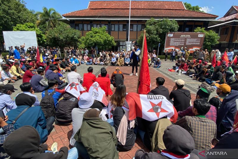 Aksi demo mahasiswa di Garut berlangsung damai
