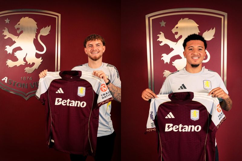Aston Villa resmi meminjam Harvey Elliot dan Jadon Sancho