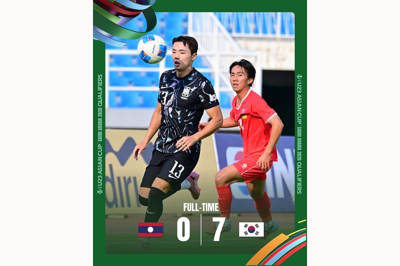 Hasil Kualifikasi Piala Asia U23: Korea Selatan vs Laos 7-0