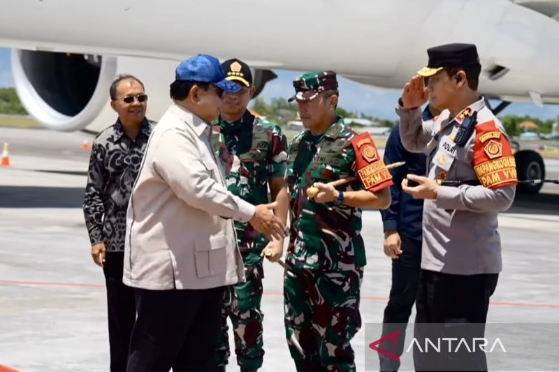 Dari Abu Dhabi, Prabowo mendarat di Bali cek dampak bencana banjir