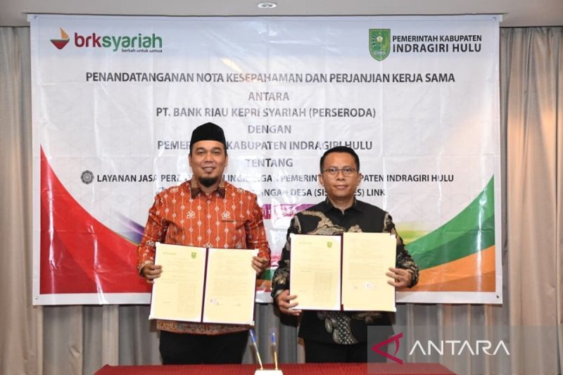 BRK Syariah--Pemkab Inhu Sinergi Perkuat Keuangan Daerah Digital