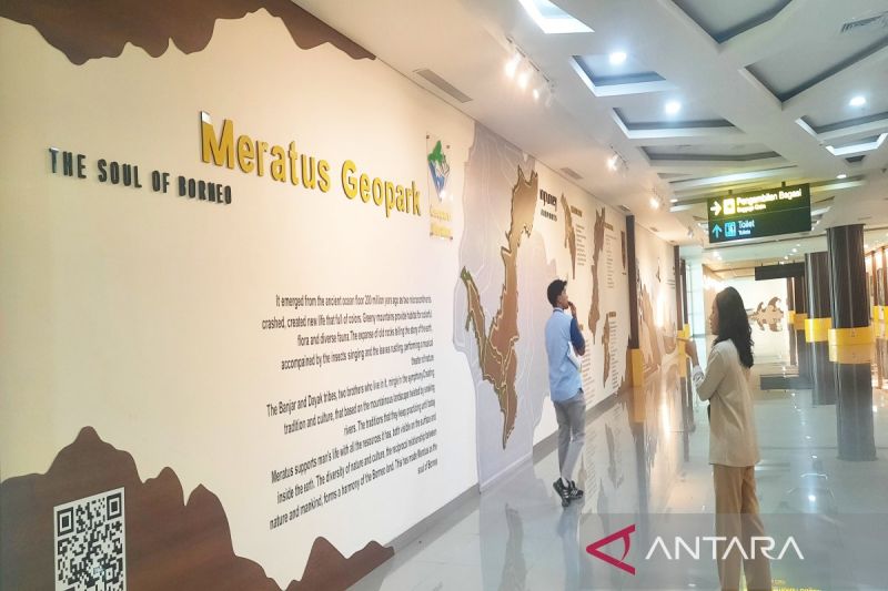 Syamsudin Noor Airport dresses up as Meratus Geopark