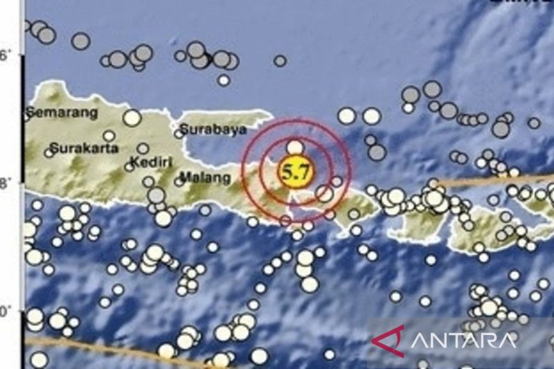 Info gempa hari ini: Gempa magnitudo 5,7 getarkan daratan Bali