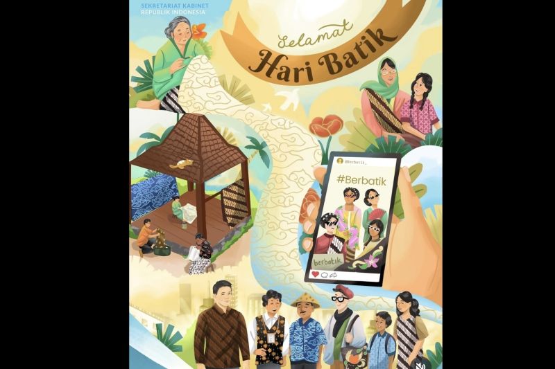 Seskab Teddy disebut warganet cocok menjadi duta batik