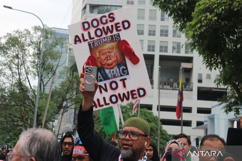 Unjuk rasa dukung Gaza di Kuala Lumpur