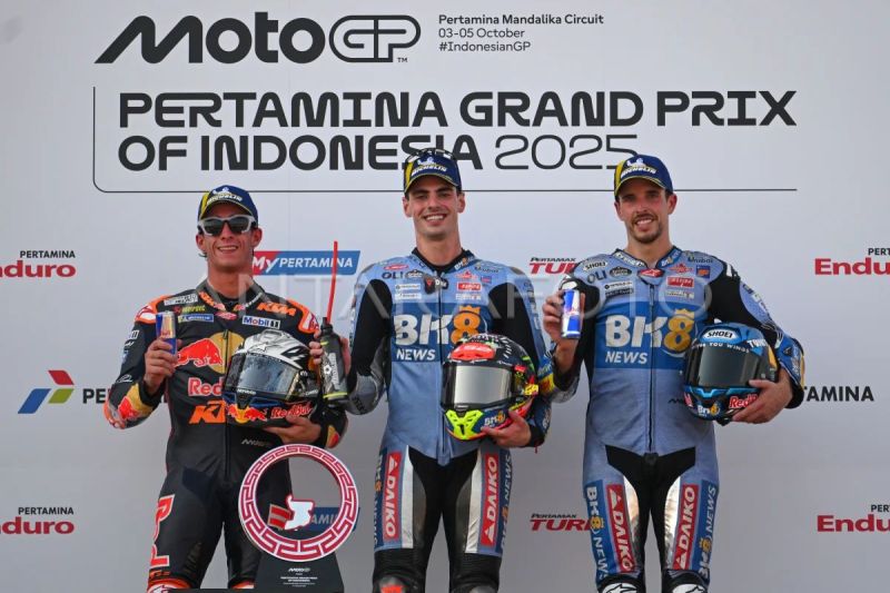 Fermin Aldeguer juara MotoGP Indonesia 2025