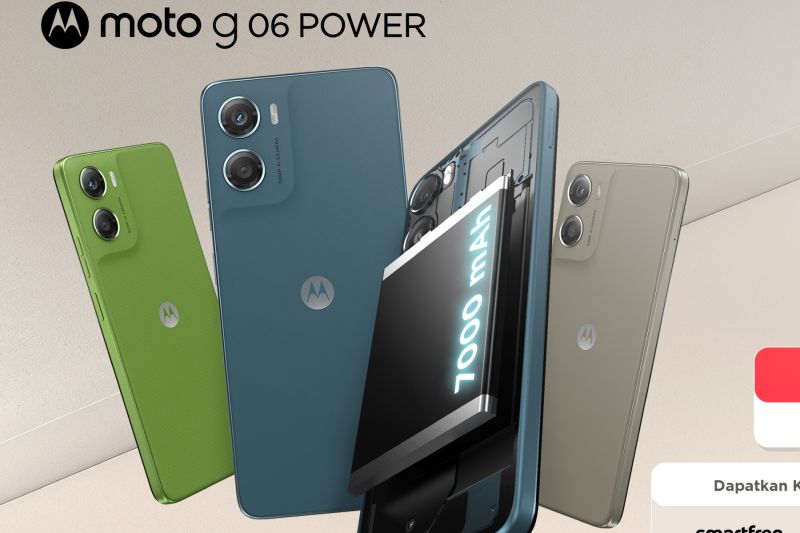 Moto G06 Power rilis, membawa baterai besar  seharga Rp1 jutaan