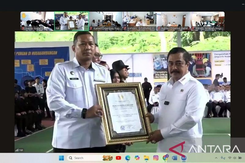 Petugas Lapas Pekanbaru Raih Anugraha Wira Wibawa Dharmesti