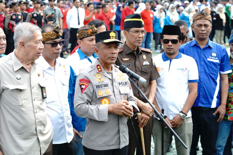 Kapolda minta buruh ikut menjaga keamanan dan iklim investasi di Jawa Barat